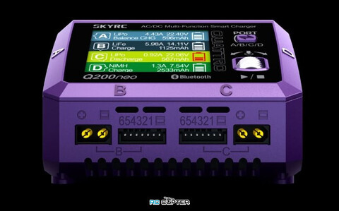 Зарядное устройство SkyRC Q200 neo 10А 400W(DC)/200W(AC) LiPo 6S USB-C PD Bluetooth