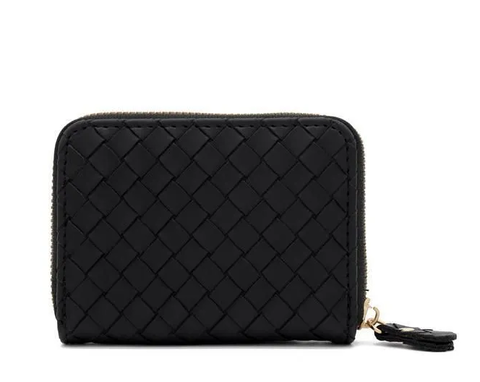 Визитница Bottega Veneta Intrecciato черный