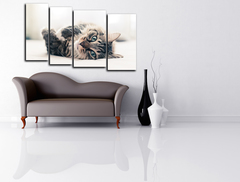 Модульная картина "Серые глаза"