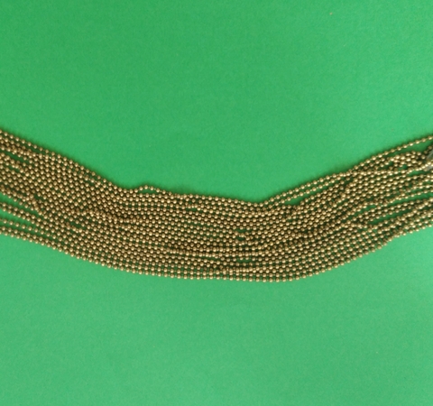 цепь шариками , 1,5мм, античная бронза , (5метров)