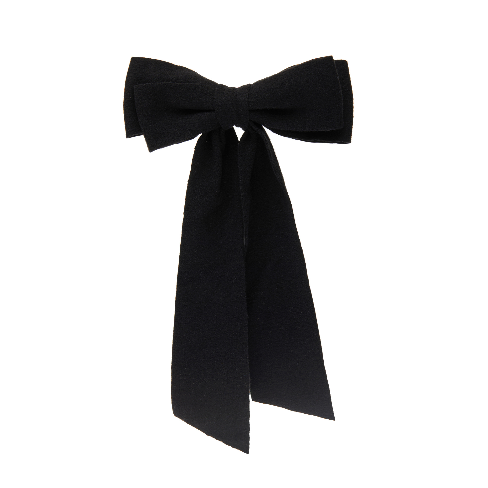 HOLLY JUNE Заколка Ribbon Bow Hair Clip – Black elegant velvet pearl barrettes bow hair clip bow hairpins vintage women girls black wine red bow hair clip tie prom accessories