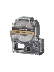 Кассета с лентой S'OK by Sakura Printing K4KBM для Epson , черный на золотом, 12мм, 8м