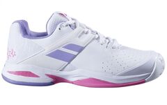 Детские теннисные кроссовки Babolat Propulse All Court Girl - white/lavender