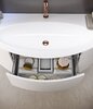 Cezares 55070 EDEN База под раковину с двумя выдвижными ящиками и с двумя распашными дверками 55070 Rovere scuro Soft, 91x51x55
