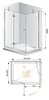 Душевой уголок Cezares VERONA AH-1 VERONA-W-AH-1-120/100-P-Cr-L