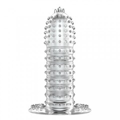 Насадка для пениса с мягкими усиками, прозрачная