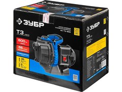 ЗУБР 600 Вт, поверхностный (садовый) центробежный насос, Профессионал (НС-Т3-600)