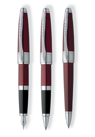 Ручка перьевая Cross Apogee, Red CT, F (AT0126-3FD)