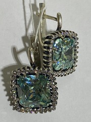 Гайя (серьги из серебра)