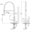 Sancos Imola SC4010CH Смеситель для кухни с гибким изливом и возможностью подключения фильтра для воды, цвет хром