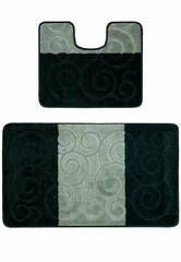 Комплект ковриков для ванной Confetti Bath Maximus Sile 2536 Hunter Green BQF (60*100; 50*60)