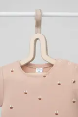 фуфайка для новорожденных  К 301156/нюдовый беж,белые кораблики