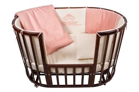 Комплект в кроватку Nuovita "Prestigio Pizzo", 6 предметов. (rosa / розовый)