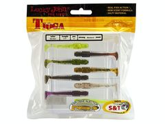 Мягкая съедобная приманка LJ Pro Series Tioga 2.4 in (61 мм), цвет MIX1, 9 шт