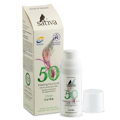 Полирующий скраб для лица №50 | Sativa