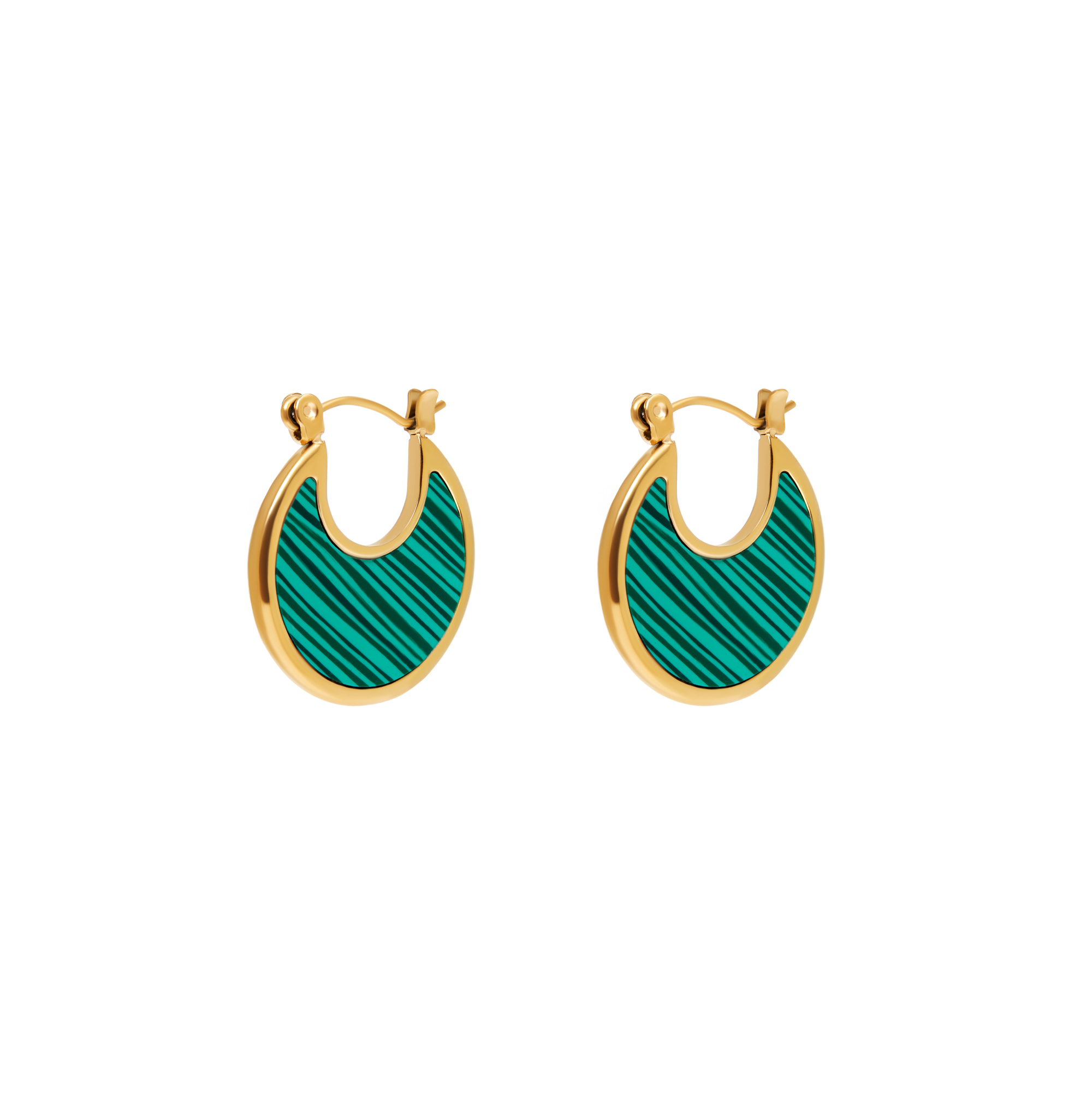 Arabella Earrings - Malachite