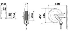 Катушка 15м/смазка/400 бар, RAASM 8420.506 серия 430 (Италия)