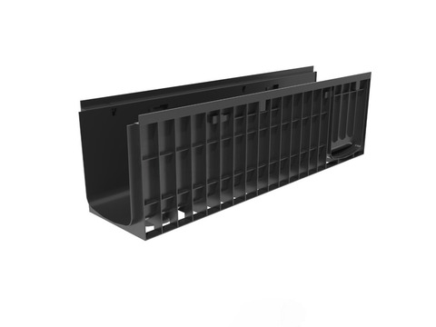 Лоток водоотводный Gidrolica Pro DN200 ЛВ-20.24,6.30,1 – пластиковый, класс нагрузки C250