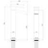 Abber AF8611SP Смеситель Abber Wasserfall AF8611SP для накладной раковины, сатин