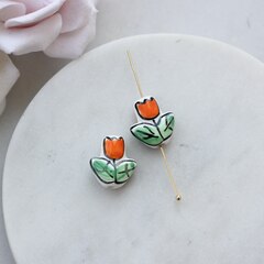 Подвеска керамическая Тюльпан 16*14 мм, Ф002