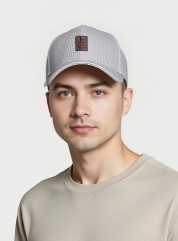 Картинка кепка Skully Wear BQM-520 Light Grey - 4