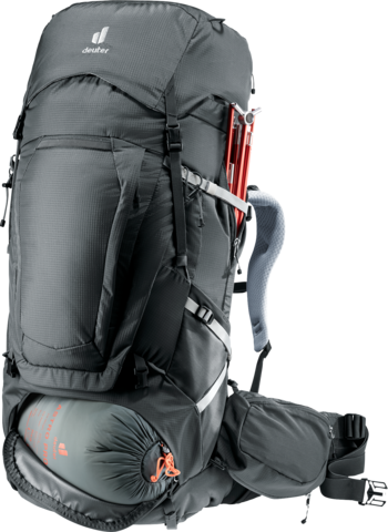 Картинка рюкзак туристический Deuter Aircontact Pro 65+10 SL Graphite - 9