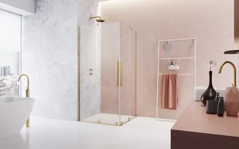 Radaway 10105120-09-01R Душевая кабина Furo KDD Gold 120*200 прозрачное 8 мм правая часть 2/2 золото