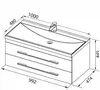 Aquanet 175387 Компл.2 - Тумба Верона 100 цв.черный (175387)