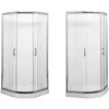 Aquanet NAA2142 Компл.1 - NAA2142 Душевая шторка Alfa (900х900х2000) стекло прозрачное хром (R480) (168415)