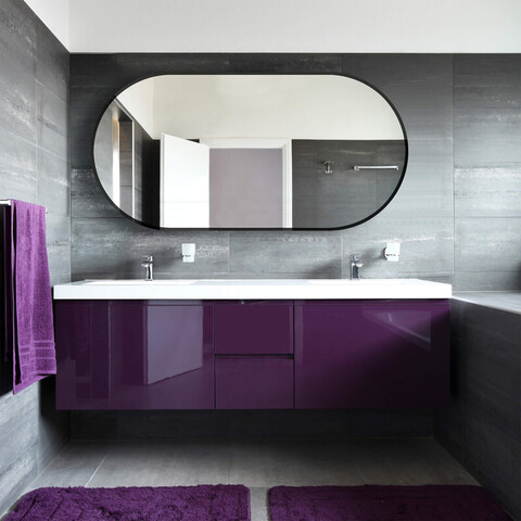 Зеркало FAXÄLVEN, размер: 1200*600, черный