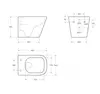 BelBagno BB520CHR/SC ARDENTE-R Унитаз подвесной безободковый, с сиденьем дюропласт soft close, BB520CHR/SC
