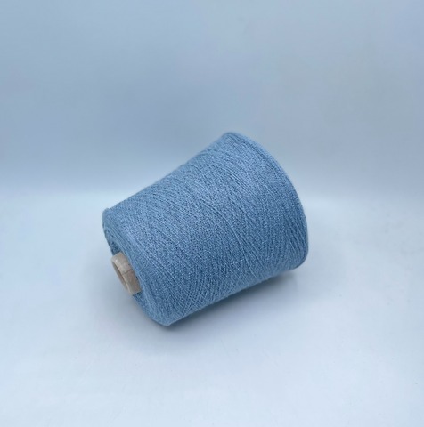Бобинная пряжа (пр.Италия),art-Souple 1500м/100гр. 58% Хлопок, 10% Кашемир, 32% Полиэстер, цвет-Серо-голубой(398/868), арт.35058