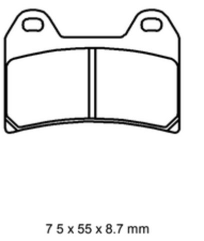 Колодки  G-brake   GM-02042S