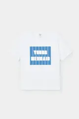 фуфайка  для девочки  К 302350/белый,небесный