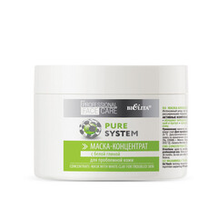 Маска-концентрат с белой глиной для проблемной кожи, 300 мл ( Pure System )