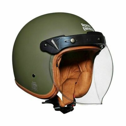 Шлем Royal Enfield LTHR. TRIM HELMET(V) BTL GREEN L-60