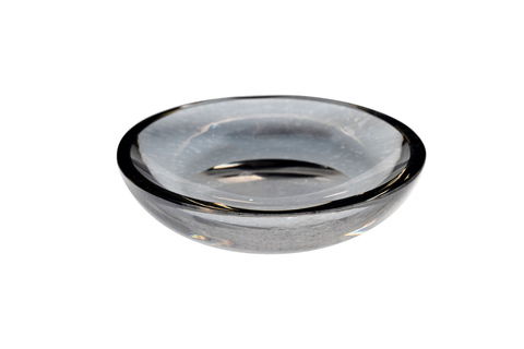 Мыльница стекляная 11х2.5см Garda Decor дымчатая