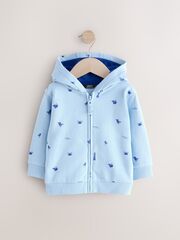 Толстовка с капюшоном на молнии для мальчика Next E60-831, Голубой