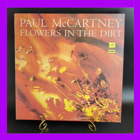 LP Paul McCartney - Flowers In The Dirt / Пол Маккартни - Цветы в грязи. Виниловая пластинка 12 дюймов. Мелодия СССР 1989 год. Лицензия Англия