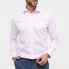 Сорочка мужская Eterna Modern Fit 8817-X18K-50 из твила розовая