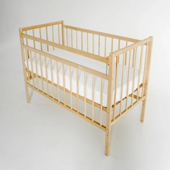 Кроватка детская Промтекс Мини ПЛК натуральный колесо