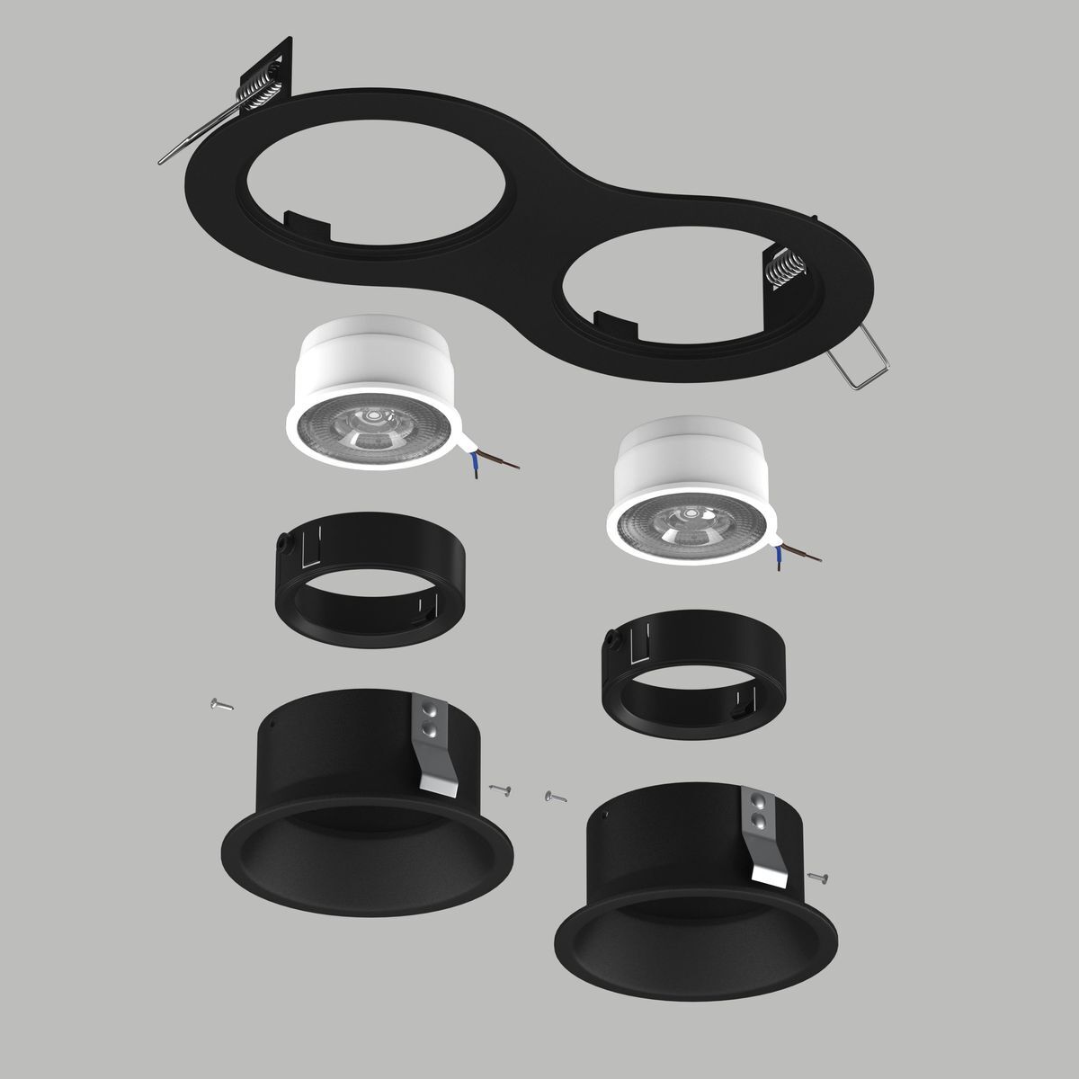 Комплект со светильником Lightstar Domino Round (214627+214607+214607+214007+214007) D6270707BMOD