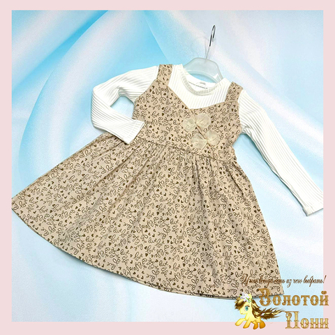 Платье-обманка девочке (4-7) 251220-R2106