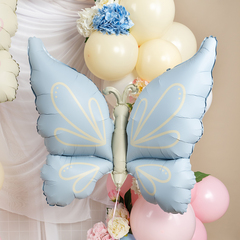 К Фигура, Бабочка нежная, Сатин, Голубой, 37''/94 см, 1 шт.