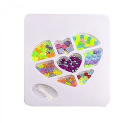 
          Набор для создания украшений-бусины Alingar, 220х170х30мм, "Sparkly", 8 вид.бус., 1х3,9м резинка, карт. уп.