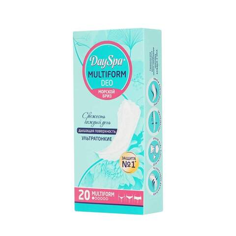 Day spa прокладки ежеднвные мультиформ бриз 20шт