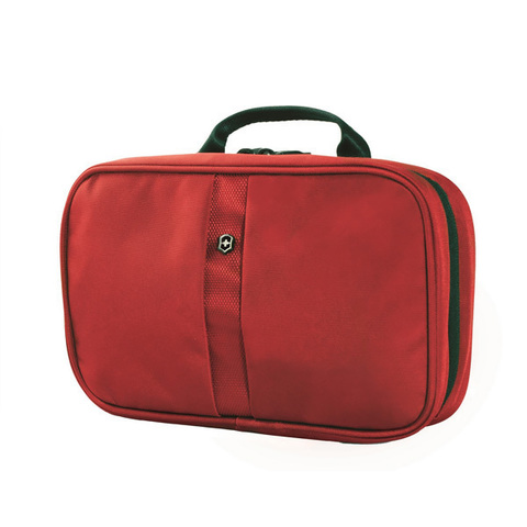 Несессер Victorinox Zip-Around Travel Kit, 3 отделения, красный, 28x8x18 см, 4 л