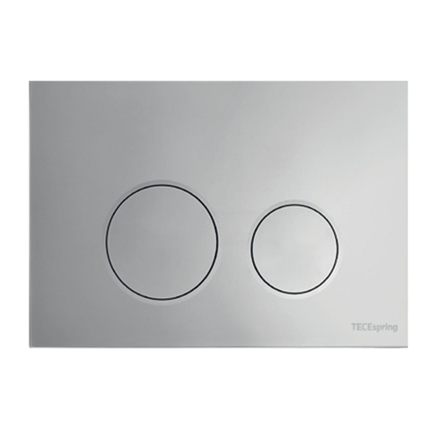 TECE S240111 TECEspring LT Панель смыва из пластика для унитазов c двумя режимами смыва, цвет хром