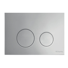 TECE S240111 TECEspring LT Панель смыва из пластика для унитазов c двумя режимами смыва, цвет хром фото