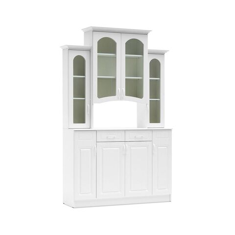 Буфет 4-х створчатый Констанция (Белый матовый, Белый)